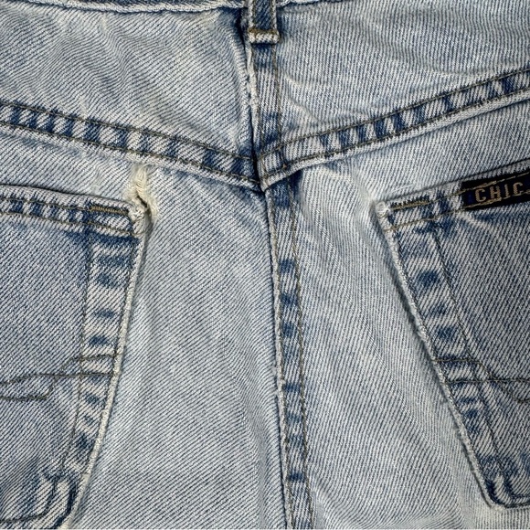 Chic Blue High Rise Tapered Jeans Vintage Look - Picture 11 of 14